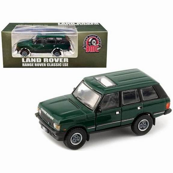 Land Rover Range Rover Classic LSE RHD Green with Sunroof with Extra Wheels 1/64 Diecast Model Car by BM Creations