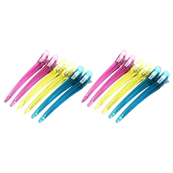 KONTONTY 12Pcs Hair Clip Sectioning Hair Clips for Hair Styling and Dyeing
