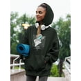 thumbnail image 2 of Abstract Woman Statue Techno Hoodie Women -Image by Shutterstock, Female x-Large, 2 of 4
