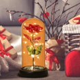 thumbnail image 5 of LHNFT Valentine's Day Rose Gifts for Women Butterfly Rose in Glass Dome, Forever Light Up Rose Birthday Gift for Mom Rose Gifts for Thanksgiving Christmas Mothers Day Valentines Day Gifts for Her, 5 of 9