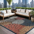 thumbnail image 2 of Beverly Rug Outdoor / Indoor Area Rugs Patio Porch Garden Carpet Brown / Multicolor 9'x12', 2 of 9