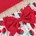 thumbnail image 4 of kaprioy Toddler Girl Clothes 2T 3T 4T 5T 6T 7T 8T Toddler Baby Girls Summer Clothes Outfits Ruffle Sleeveless Top Shirt Cute Shorts Set, 4 of 8