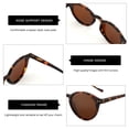 thumbnail image 3 of Gafas de Sol ZENOTTIC Polarizadas Retro Redondas Clásicas UV400, 3 of 5