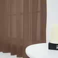thumbnail image 4 of OUSITAID 1Pc Solid Color Modern Sheer Small Curtain for Kitchen and Living Room 52 x 36 Inch, 4 of 6
