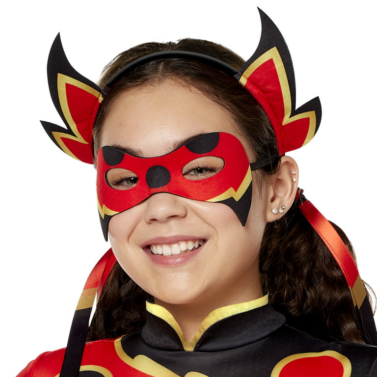 InSpirit Designs Miraculous Ladybug Dragon Bug Halloween Fantasy Costume  Female, Child 4-10, Red 