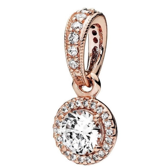 Pendant in Rose with Clear Cubic Zirconia - 380379CZ