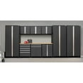 thumbnail image 2 of NewAge Products Pro Series Platinum 10 Piece Cabinet Set, Heavy Duty 18-Gauge Steel Garage Storage System, LED Lights Included, 2 of 7