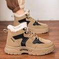 thumbnail image 3 of Men Winter Snow Boots Insulated Outdoor Hiking Shoes Faux Fur Lined Warm Boots, 3 of 5