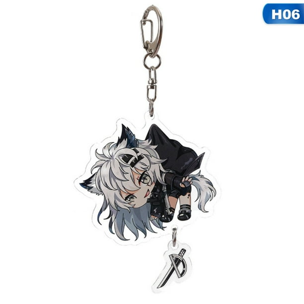 Riapawel Anime Characters Figure Pendants Doll Metal Keychain Japanese Anime Cartoon Key Rings(Arknights) Riapawel Anime Characters Figure Pendants Doll Metal Keychain Japanese Anime Cartoon Key Rings(Arknights)