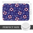 thumbnail image 2 of Non Slip Door Mat, anchor starfish Swim ring Dark Blue Fast Drying Bath Tub Mats, Absorbent Bathroom Rugs Entrance Welcome Mat, Bath MatS for Tub, Floor, Home, Kitchen, Hotel,16x24in, 2 of 7