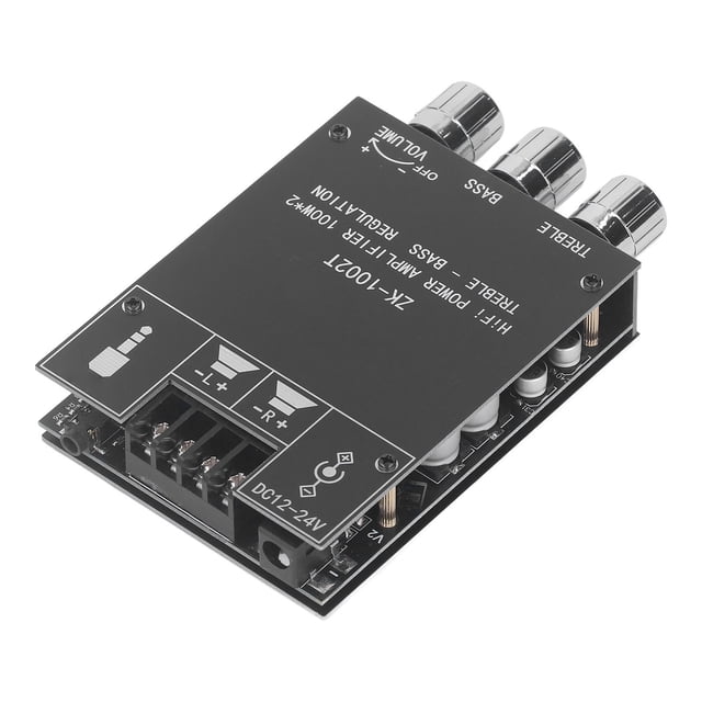 Placa amplificadora de potencia de audio Bling Bling 100 W Bluetooth 5.0 CC 12-24 V