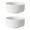 White, variant on 2 Pack Salad Bowl, Large Serving Bowl Set, Deep Bowl for Kitchen, Ceramic Bowl Set for Soup, Cerea，Dishwasher & Microwave Safe, Easy Clean - White