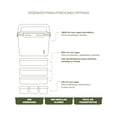 thumbnail image 2 of Lonchera BOCARU SET DE 14 PIEZAS BIODEGRADABLE BENTO BOX VERDE MILITAR, 2 of 8
