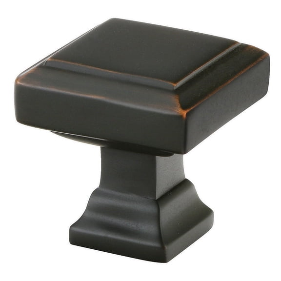 Emtek 86295 Us10B Geometric Square 1.25 in Cabinet Knob in Bronze