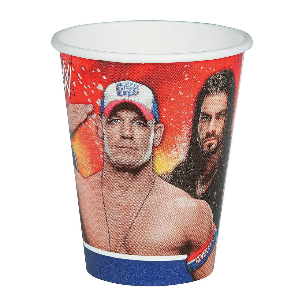 Wwe 9 Oz Cup Party Supplies 8 Pieces