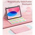 thumbnail image 4 of Funda para tablet Hamile para iPad 11.ª generación 10.ª generación con teclado de 11", 4 of 8