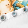thumbnail image 4 of Erosebridal Rideaux Elf Dessin Animé Lot de 2 (42x84), Rideaux Occultants 30 %-50 % Fleurs Dorées Florales, 4 of 6