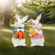 thumbnail image 1 of Ornament Estatua de conejo de resina de Easter Bunny Figurina de conejito () White 2pcs, 1 of 8