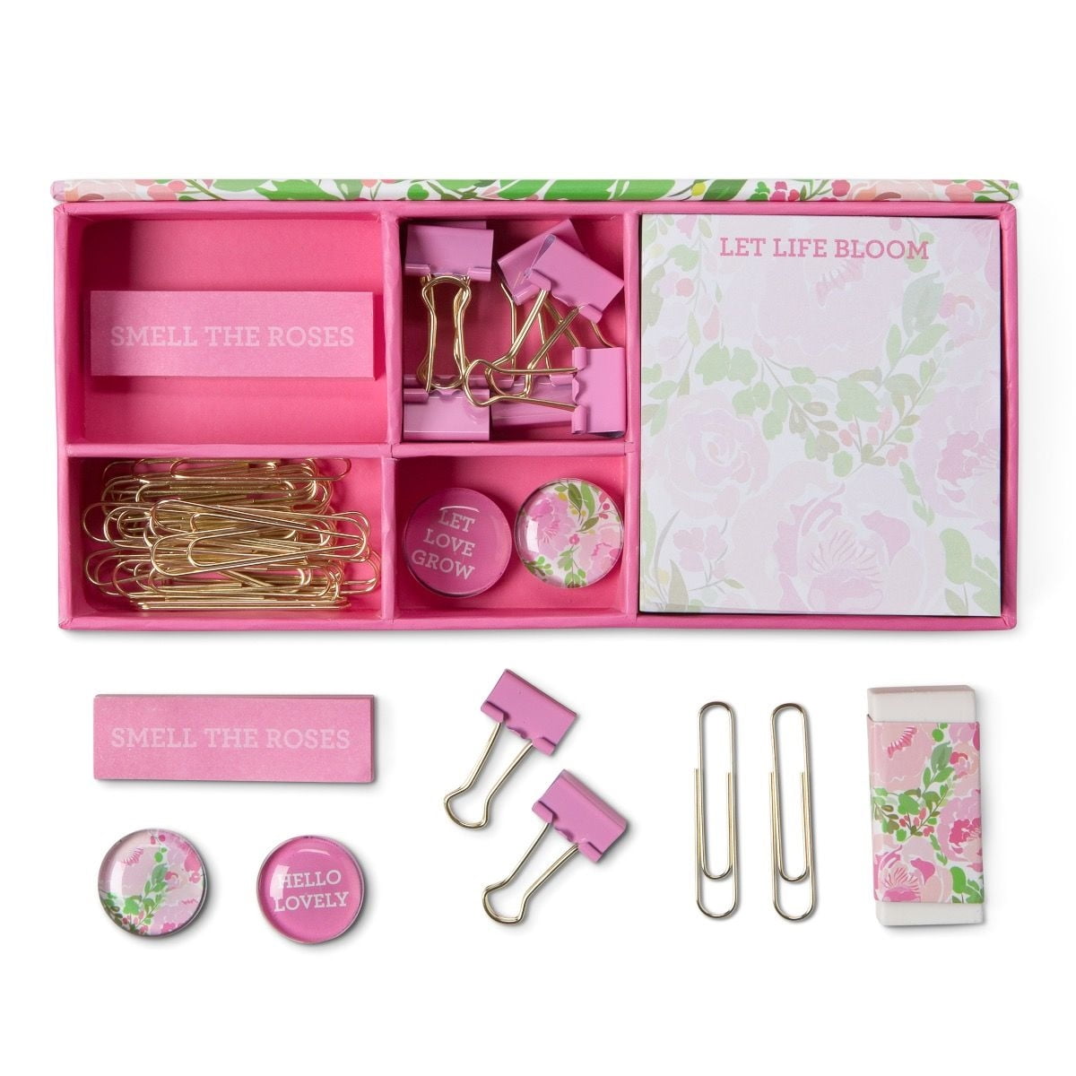 Inspire Let Life Bloom 44 Piece Boxed Desk Stationery Set Floral Multi Walmart Com Inspire Let Life Bloom 44 Piece Boxed Desk Stationery Set Floral Multi Walmart Com