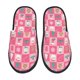 thumbnail image 1 of Fotbe Pink Christmas Cheer Pantuflas Peludas para Mujer con Estampado, Zapatillas de Peluche, Zapatos de Invierno para Casa, Uso Interior y Exterior-Medium, 1 of 8