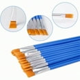 thumbnail image 4 of 30 Pcs Flat Paint Brushes Small Brush Bulk for Detail Painting, 4 of 8