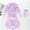 Purple, variant on YANGXINX Girls Swimsuits Summer Cute Graphic Print Long Sleeve Rash Guard Bathing Suits Beach Sun Beach Pool Outfit Swimwear girl's bikini swimsuits