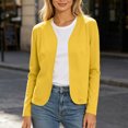 thumbnail image 4 of IUYRTFE Women's Open Front Cardigan Long Sleeve Solid Color Casual Blazer Lightweight Top, 4 of 5