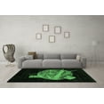 thumbnail image 3 of Ahgly Company Indoor Square Oriental Emerald Green Modern Area Rugs, 7' Square, 3 of 4