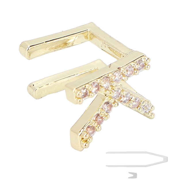 Hip Hop Dientes Decoración Dientes Corsé Decoración Mayúscula Hip Hop Diente Dientes Removibles Brace Decoración Dientes Accesorio Para Fiesta De DisfracesK Gold