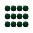 thumbnail image 2 of Practical 12pcs Flocking Christmas Ornament Charm 6cm Shatterproof Baubles for Holiday Home Decoration Party Supplies, 2 of 11