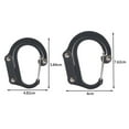 thumbnail image 4 of Homeer Climbing Carabiner Carabiner Hook Carabiner Clip Strong Load-Bearing Climbing Carabiner D Shape Buckle for Outdoor Camping, 4 of 10