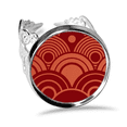 thumbnail image 1 of Water Wave Pattern Chinese Japanese Style Asia Ring Adjustable Love Wedding Engagement, 1 of 3