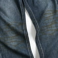 thumbnail image 6 of Stamzod Men's Fashion Ripped Hole Jeans Fashion Vintage Solid Color Straight Stretch Jeans Men Casual Loose Fit Denim Pants for Men with Pocket Blue XXXL（36）, 6 of 10