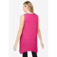 thumbnail image 2 of Woman Within Plus Size Sleeveless Hanky Hem Tunic, 2 of 6