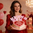 thumbnail image 1 of Contenido del paquete: Incluye un juego de decoraciones para cupcakes con forma de lazo, que agregarán encanto a su fiesta de cumpleaños o boda con temática de mariposas., 1 of 7