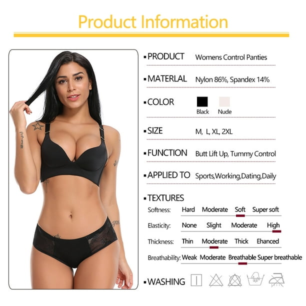 Women's Ultra Thin High Waisted Ice Silk Seamless Sexy Hip Enhancing  Breathable Plus Size Workout Underwear for