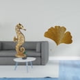 thumbnail image 2 of Estatua de resina, escultura decorativa, arte de hierro forjado, adorno de hojas de ginkgo, decoración colgante para sala de estar, oficina, dormitori, 2 of 8