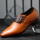thumbnail image 1 of Nuevos zapatos de cuero de negocios de gran tamaño para hombres, zapatos de punta estrecha para hombres, mocasines casuales Wmkox8yii 123q2425, 1 of 1