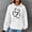 #1 White, variant on Lolmot Women's Pullover Sweatshirt Drawstring Heart Printed Waffle Hoodie Long Sleeve Tops with Pocket
