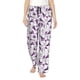 thumbnail image 1 of Balery Violets Flowers Pantalones de pijama para mujer, pijamas ultraligeros, pantalones de estar por casa-Small, 1 of 6