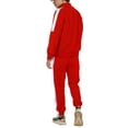 thumbnail image 2 of Ma Croix Mens Tracksuit USA Made Striped Active Workout Casual Sweatsuit Jacket & Pants Set, 2 of 7