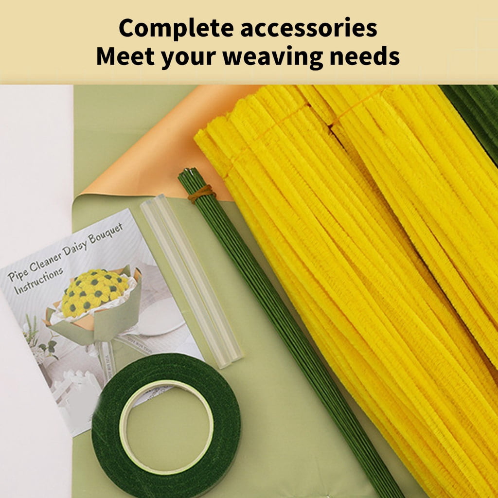 Pipe Cleaners Flower Set Pipe Cleaners Flower Making Kits Flower Bouquet Kits