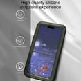 thumbnail image 5 of for iPhone 15 Pro Max Metal + Silicone Case, Heavy Duty Shockproof Rugged Case with Built-in Glass Screen Protector, 360 Full Body Protective Tough Phone Cover for iPhone 15 Pro Max, Silver, 5 of 10