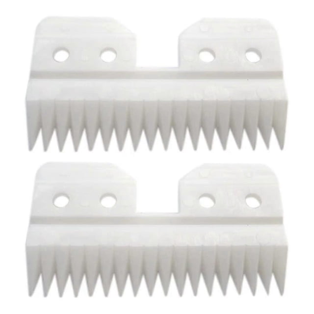 Cuchilla de repuesto de cerámica para cortadoras de pelo Oster A5 Fast Feed, funciona un 75 % más fría, corte suave, 2 unidades.