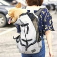 thumbnail image 3 of Light Weight Pet Carrier Backpack For Small And Medium Dogs, Veterinarian Approved Safe Bag For Travel - Easy Take Space Saving - Black M, 3 of 5