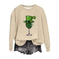 thumbnail image 3 of TaTaai Womens St Patricks Day Sweatshirt Long Sleeve Crewneck Casual Loose Fit Pullover Top Celtic Knot Print Holiday Wear Gift, 3 of 5
