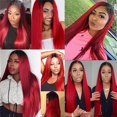 thumbnail image 2 of Hair Bundles Raivide Ombre Straight 30 cm 35 cm 40 cm negro/rojo, 2 of 6