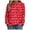 Watermelon Red, variant on Christmas Sweatshirt for Women, Cute Snowman Print Sweatshirts Merry Xmas Holiday Shirts