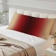 thumbnail image 4 of Dark Red Yellow Ombre Body Pillow Covers 20"x54", Farmhouse Modern Gradient Art Soft Brushed Microfiber Breathable Throw Pillow Covers, Pillowcase with Zipper for Couch Sofa Bedroom Living Room, 4 of 9