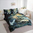 thumbnail image 3 of Manfei Sea Mermaid 7-Piece Twin Bedding Sets,Ocean Princess Bedding Comforter Set,Oil Painting Breathable Sheet Sets,Microfiber Girls Bedroom Decor,Reversible, 3 of 8